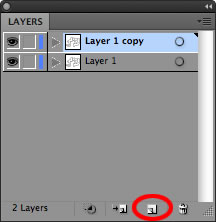 Crear nueva capa en Illustrator CS5 Crear nueva capa en Illustrator CS5