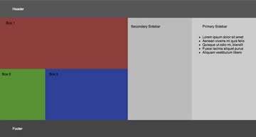 Combinación de flexbox en columnas