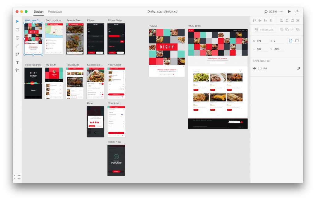 AdobeXD screenshot